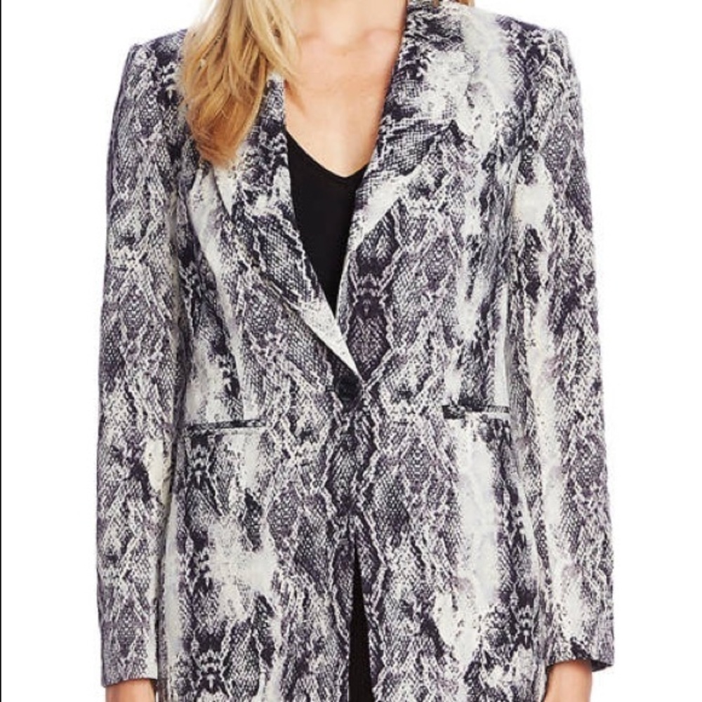 Vince Camuto Vivid Hues Snakeskin Print Blazer - 2